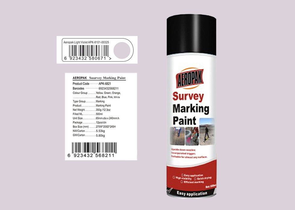 Light Violet Marking Spray Paint , Survey Marking Paint With SGS Certificate