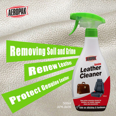 Aeropak 500ml Deep Decontamination Multi-Purpose Genuine Leather Cleaner Spray with 3 Years Shelf Life