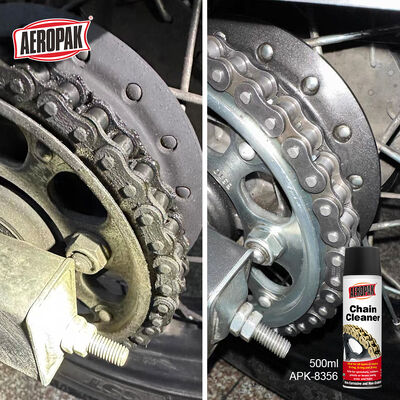 Aeropak 500ml Biodegradable Aerosol Bicycle Chain Cleaner & Degreaser Spray Effective for All Types of Bike