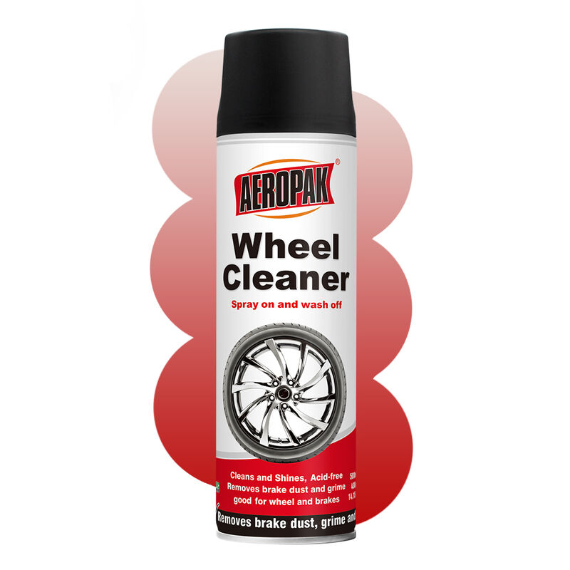 AEROPAK 500ml Wheel Tire Cleaner Liquid Brake Cleaning Spray Multi-Use for Car Care Quickly Clean Dry Unscented 3-Year