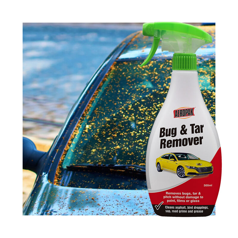 Aeropak 500ml Plastic Bottle Car Tar & Bug Remover Spray for Clean Car Body & External Wash Asphalt Cleaner 3 Year Expiration