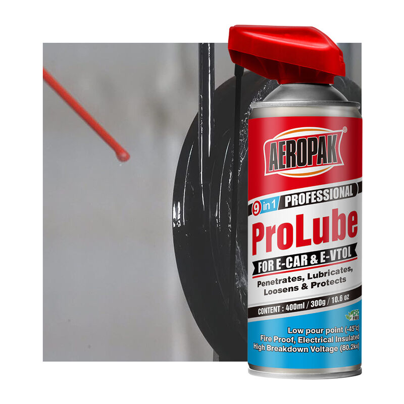 Aeropak 400ml Aerosol Transparent Colorless Non-Staining Anti-Rust Industrial Chain Lubricant Spray ROHS REACH Certified