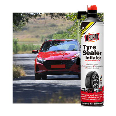 Aeropak 650ml Aerosol Emergency Tubeless Tire Inflator & Flat Tire Puncture Repair Sealer with 3-Year Expiration